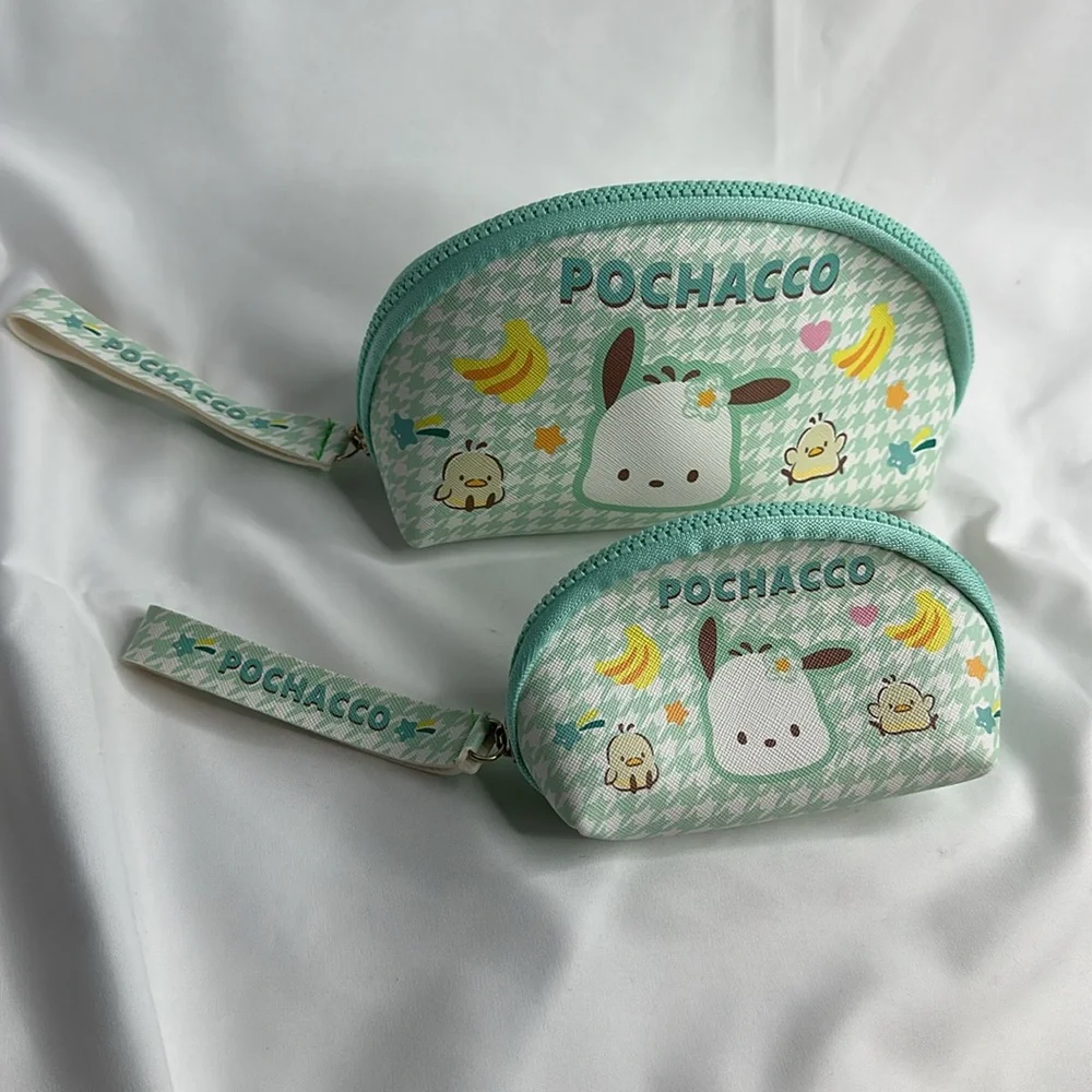 Pochacco Two-Piece Set Sanrio Japanese Cute Cosmetic Bag Storage Bag - Picture 1 of 14
